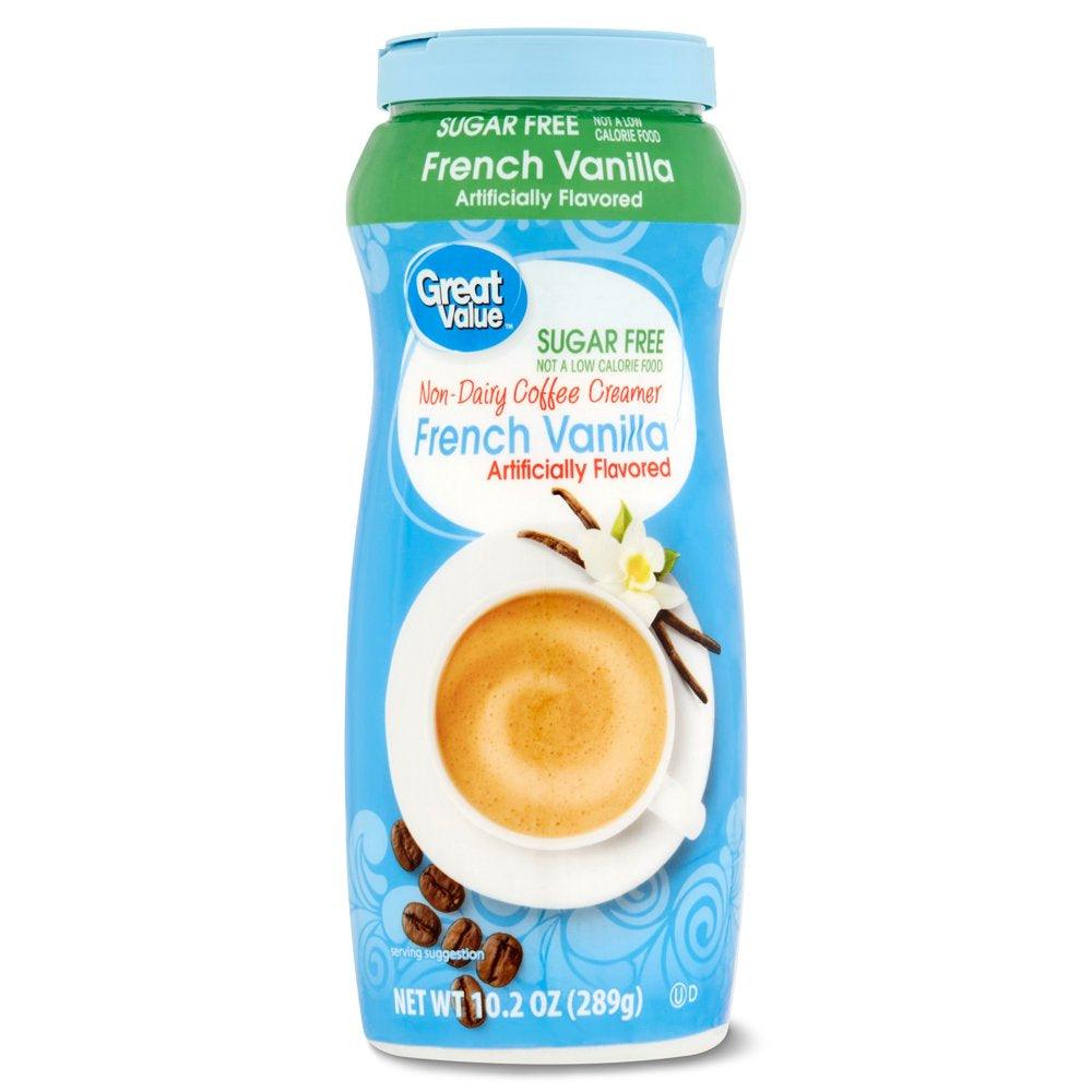 Great Value Sugar-Free French Vanilla Non-Dairy Coffee Creamer, 10.2 Oz