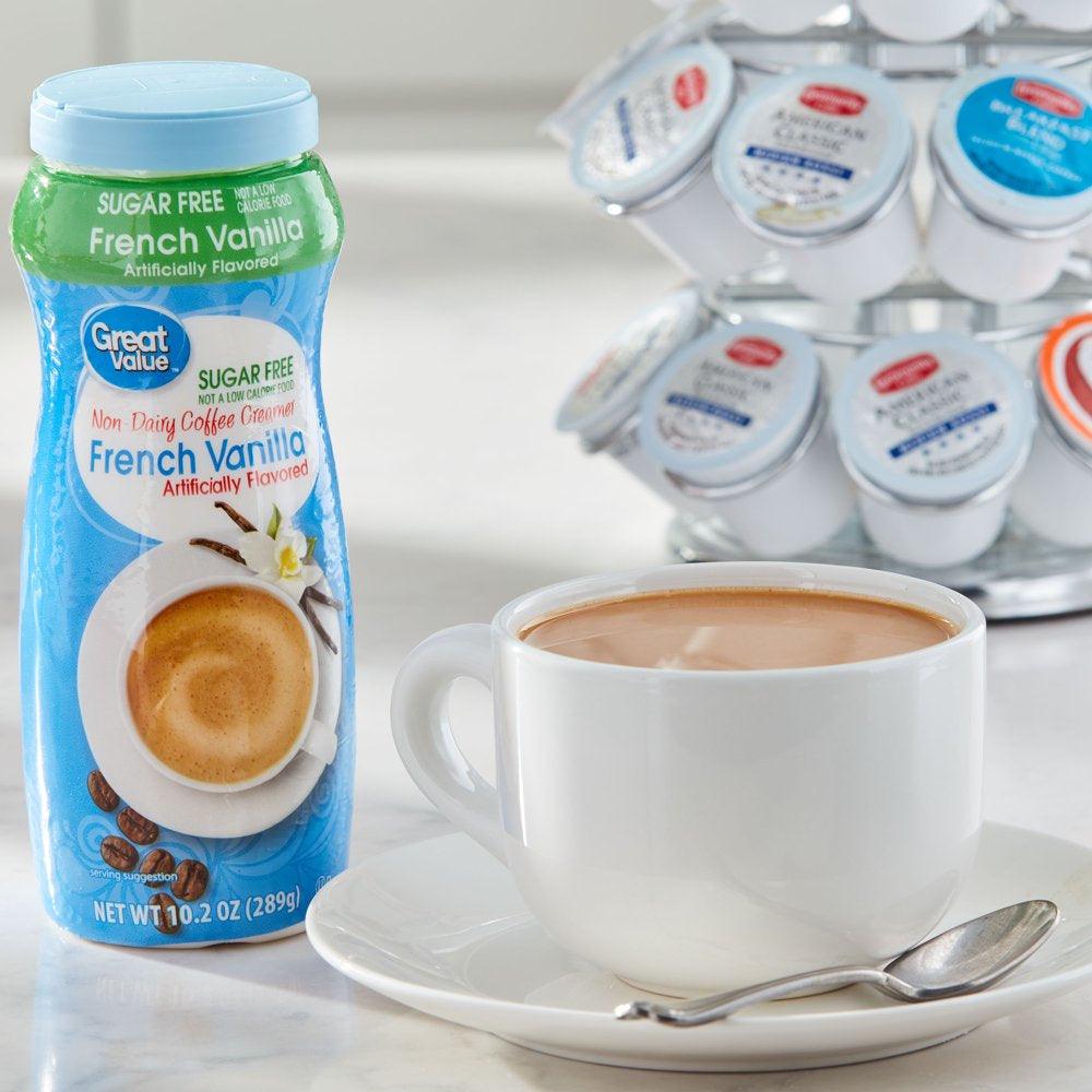 Great Value Sugar-Free French Vanilla Non-Dairy Coffee Creamer, 10.2 Oz