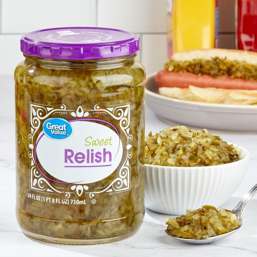 Great Value Sweet Relish, 24 Fl Oz