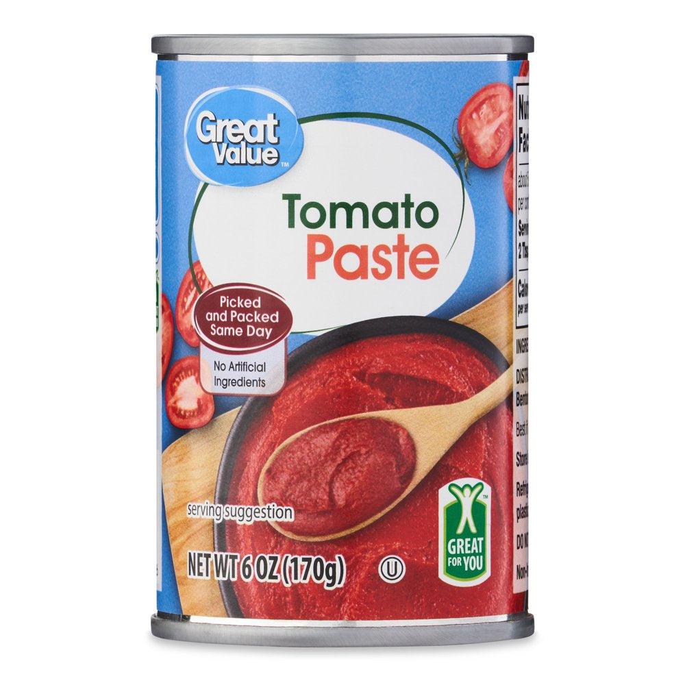 Great Value Tomato Paste, 6 Oz