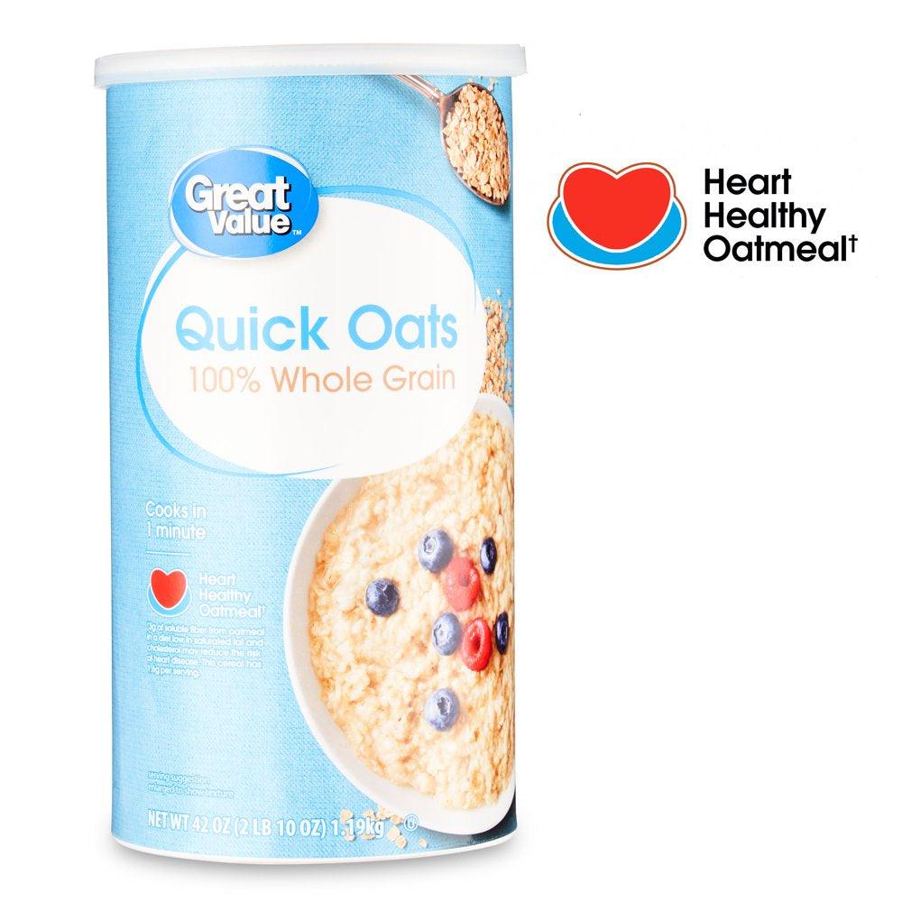 Great Value Whole Grain Quick Rolled Oats