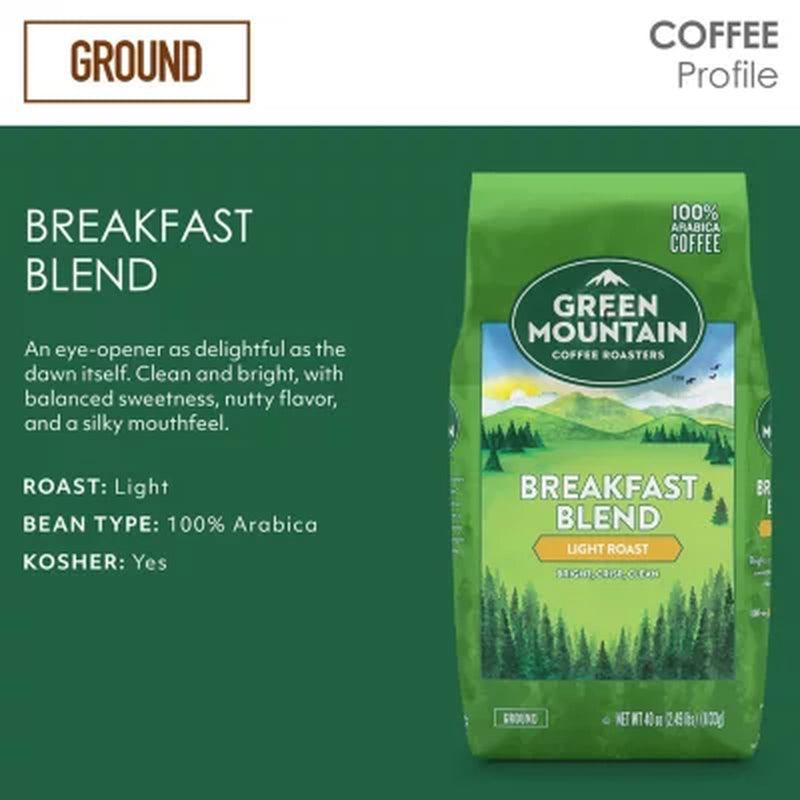 Green Mountain Coffee Breakfast Blend Ground Coffee (40 Oz.)