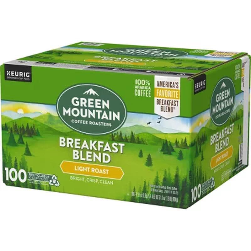 Green Mountain Coffee Breakfast Blend K-Cup Pods (100 Ct.)