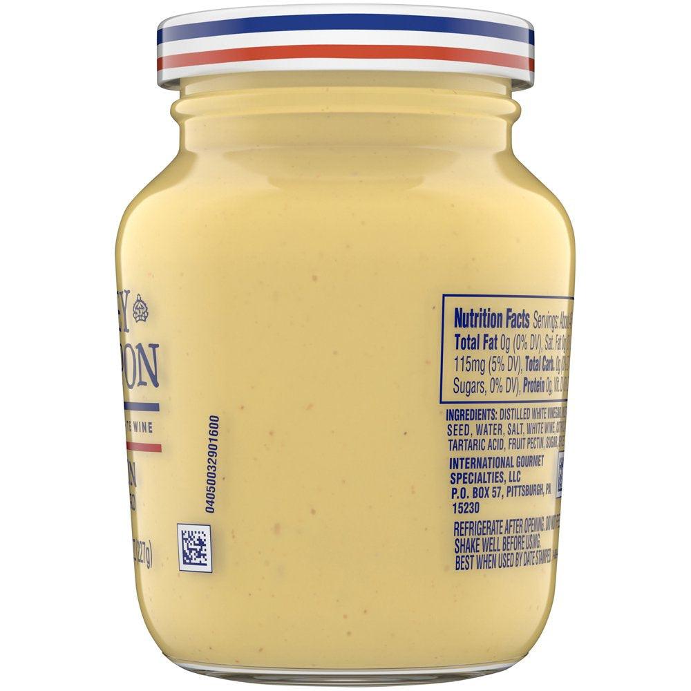 Grey Poupon Dijon Mustard, 8 Oz. Jar