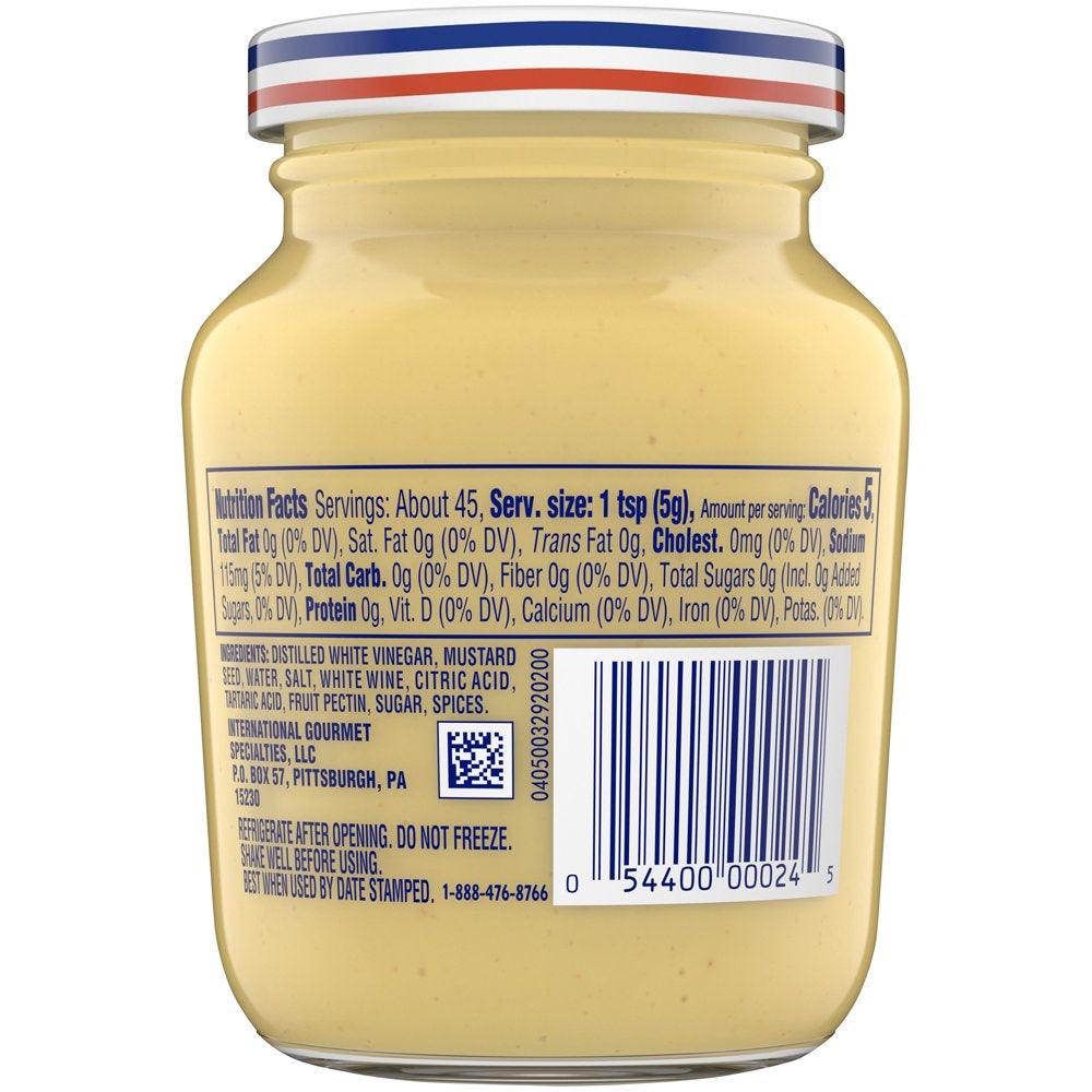 Grey Poupon Dijon Mustard, 8 Oz. Jar