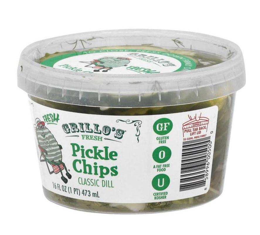 Grillo'S Pickles Premium Fresh Dill Chips, 16 Fl Oz