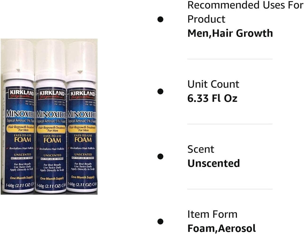 Growth Treatment Unscented 5% (Foam)