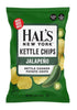 Hal'S NY Kettle Cooked Potato Chips, Jalapeno, 5 Oz Bags (Pack of 12)