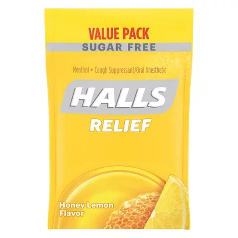 Halls Relief Honey Lemon Sugar-Free Cough Drops, Value Pack (180 Ct.)