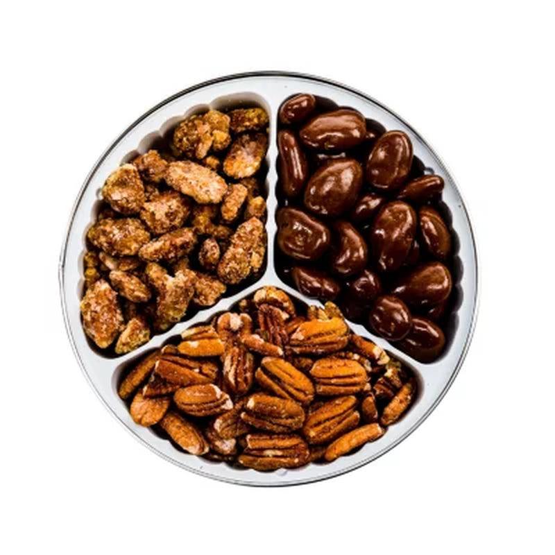 Heaton Pecans, Chocolate-Covered, Oven Roasted/ Salted, and Praline