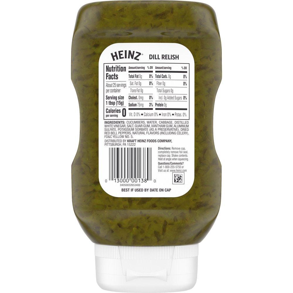 Heinz Dill Relish, 12.7 Fl Oz Bottle