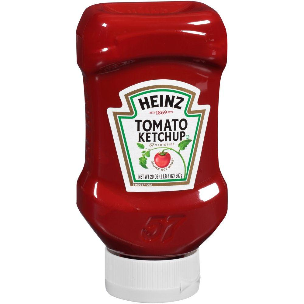 Heinz Ketchup Forever Full Inverted Bottles, 20 Oz., 12 per Case