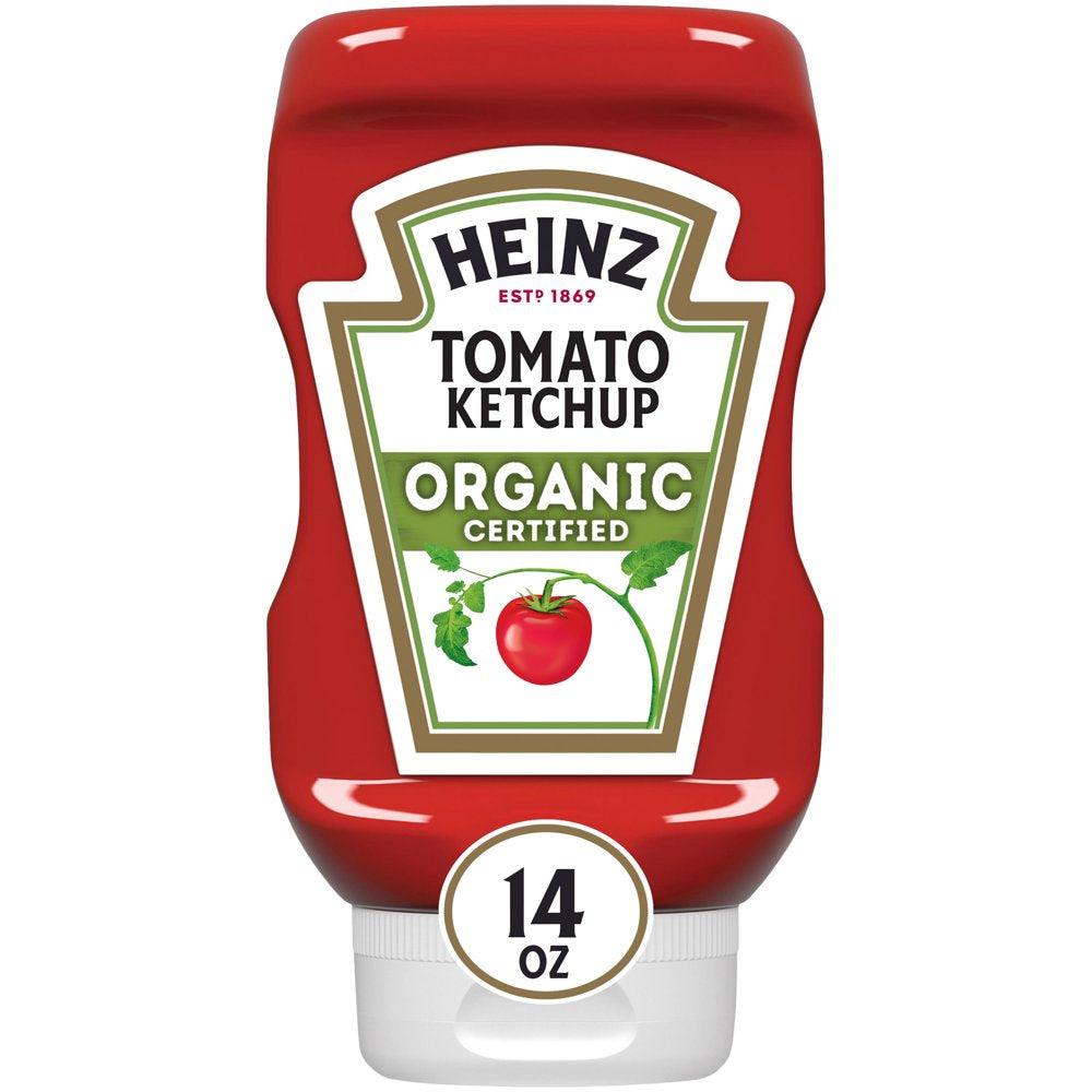 Heinz Organic Tomato Ketchup, 14 Oz Bottle