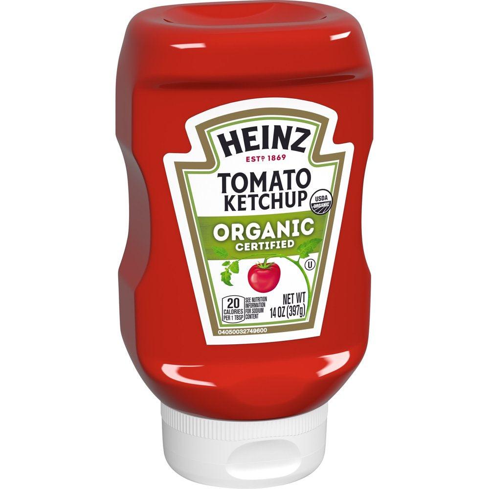 Heinz Organic Tomato Ketchup, 14 Oz Bottle