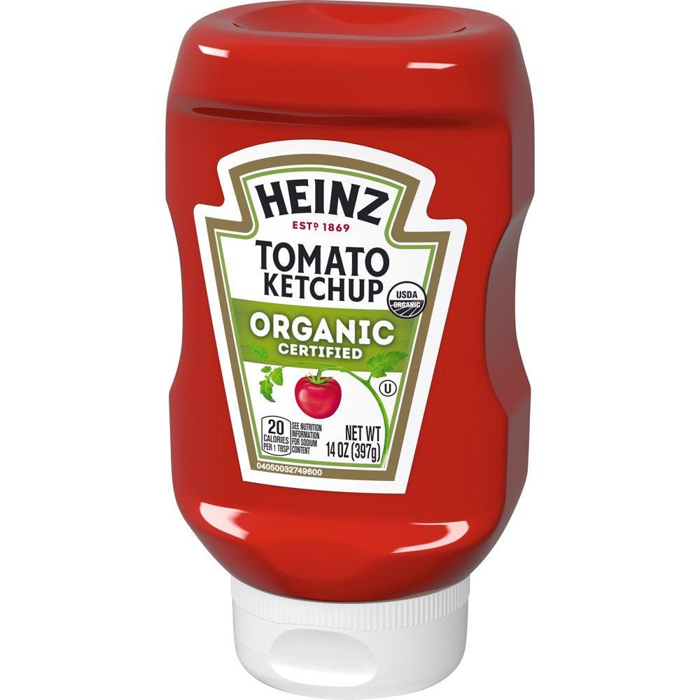 Heinz Organic Tomato Ketchup, 14 Oz Bottle