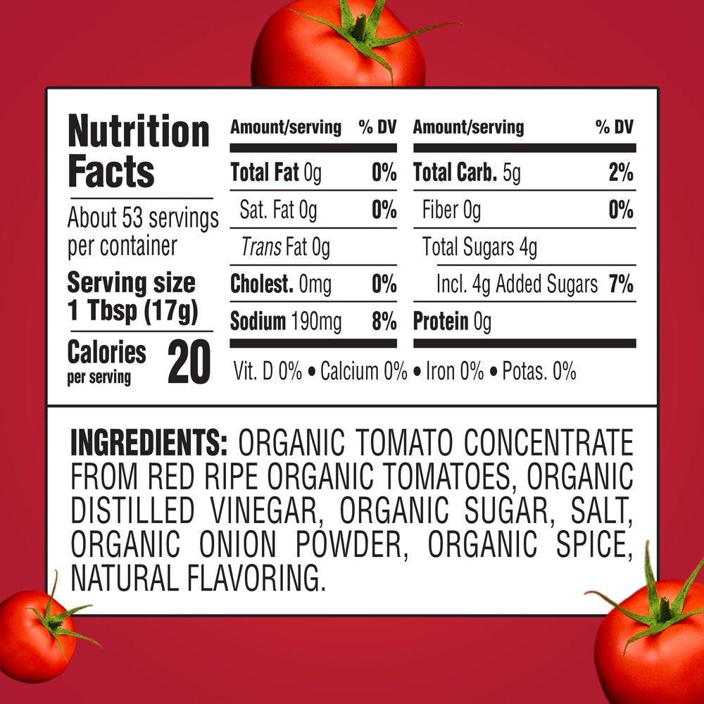 Heinz Organic Tomato Ketchup, 32 Oz Bottle