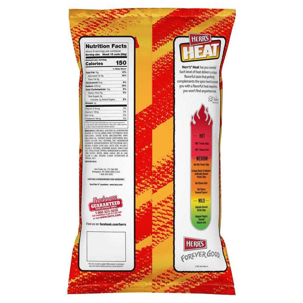 Herr'S Hot Cheese Curls, 8 Oz