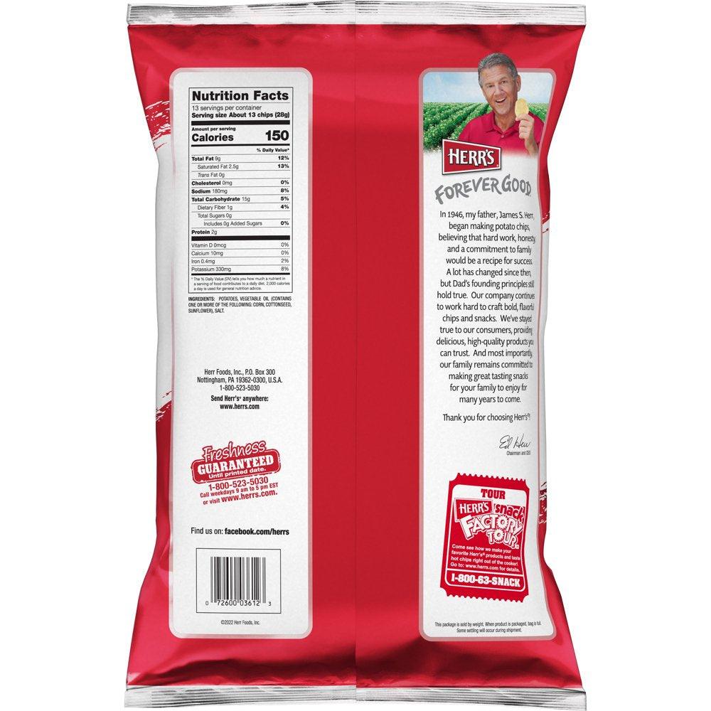 Herr'S Ripple Potato Chips 13Oz Party Size Bag