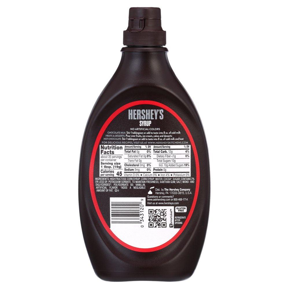 HERSHEY'S, Chocolate Syrup, Baking Supplies, 24 Oz, Bottle