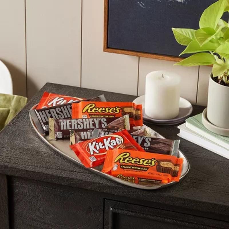 Hershey'S, Kit Kat and Reese'S Assorted Milk Chocolate Full Size, Fundraise, Individually Wrapped Candy Bars Bulk Variety Pack (45 Oz., 30 Ct.)