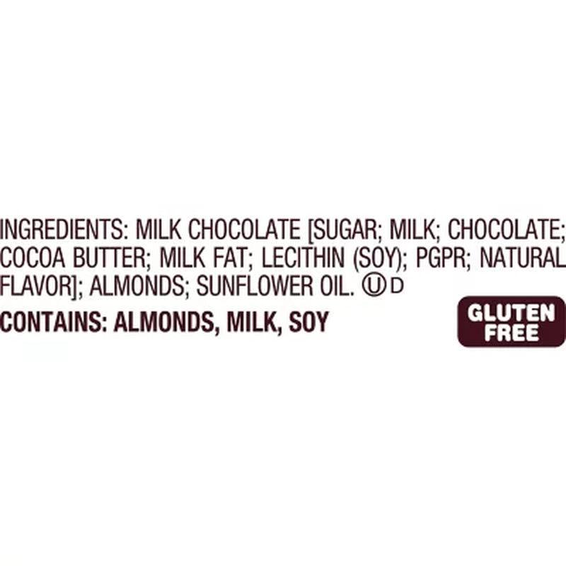 HERSHEY'S Milk Chocolate with Whole Almonds Treats, Bulk Individually Wrapped Candy Bars (1.45 Oz., 36 Ct.)