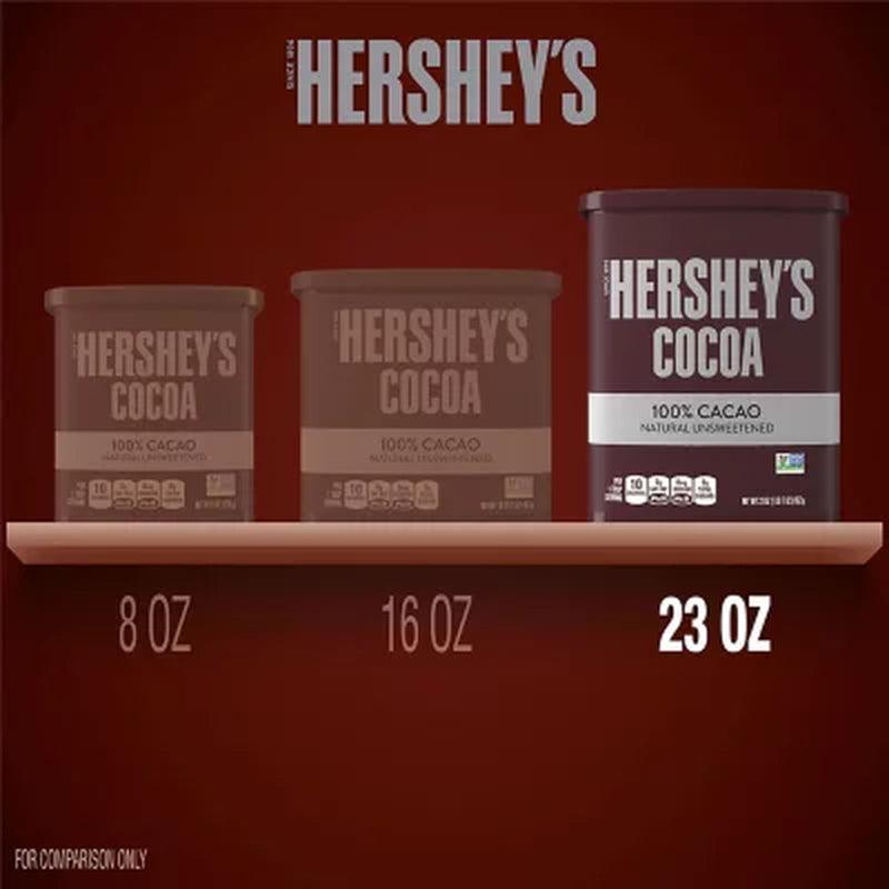 HERSHEY'S Natural Unsweetened Cocoa, Gluten Free, Can (23 Oz.)