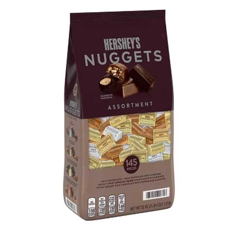 HERSHEY'S NUGGETS Assorted Chocolate Candy Mix, Bulk Bag (52 Oz., 145 Pc.)