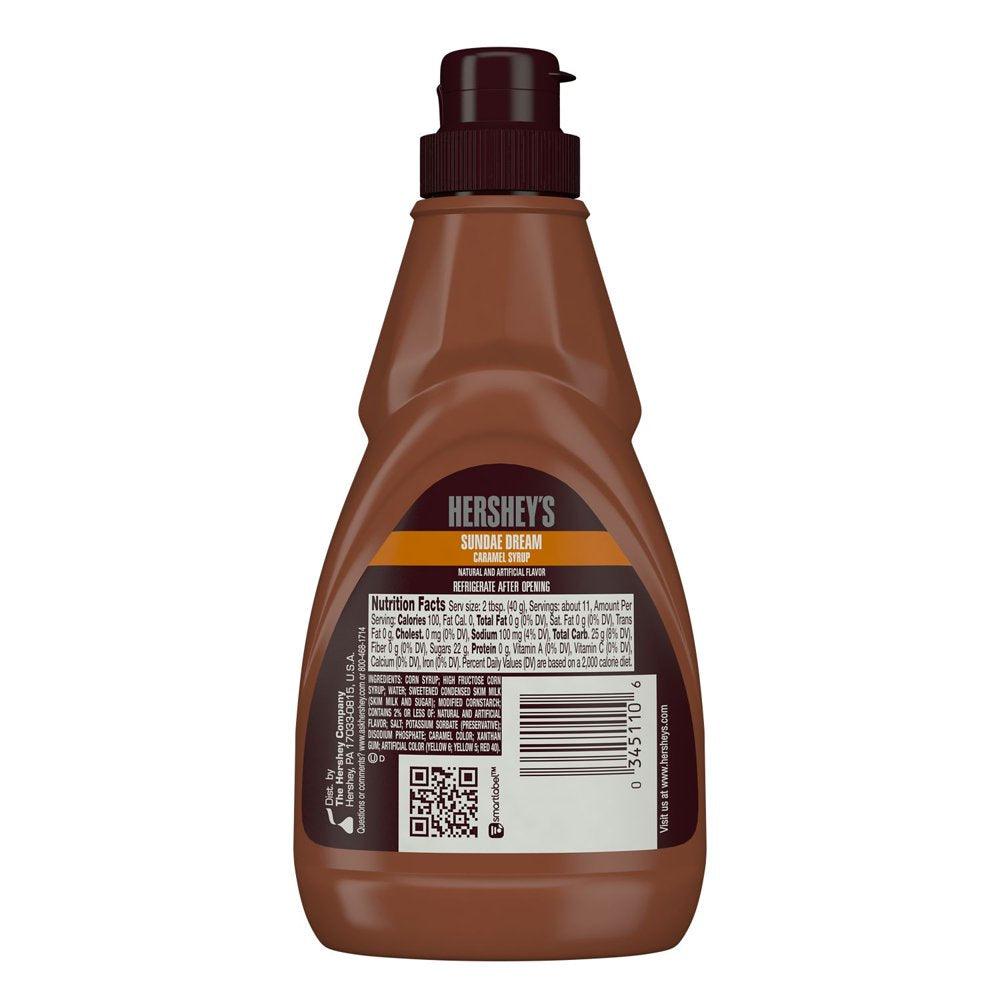 Hershey'S Sundae Dream Thick and Delicious Caramel Syrup, 15 Oz.