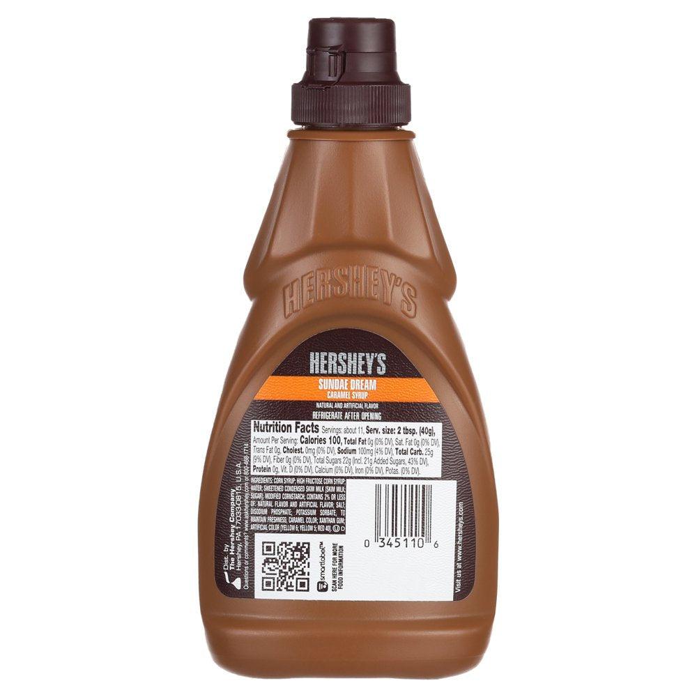 Hershey'S Sundae Dream Thick and Delicious Caramel Syrup, 15 Oz.