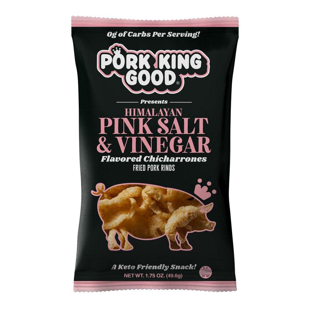 Himalayan Pink Salt & Vinegar Pork Rinds - 4 Pack Keto Snacks