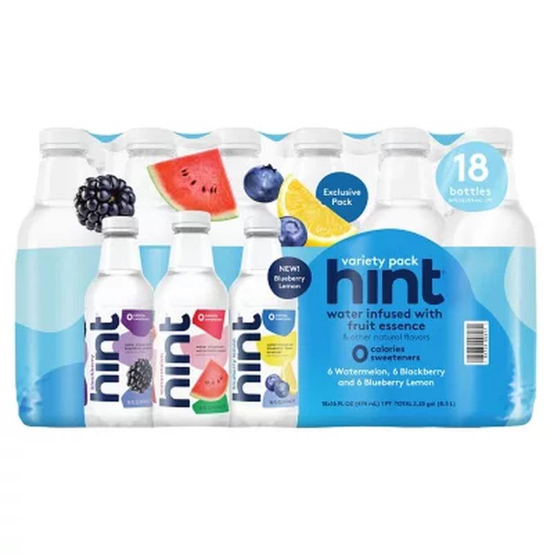 Hint Flavored Water Variety Pack (16 Fl. Oz., 18 Pk.)