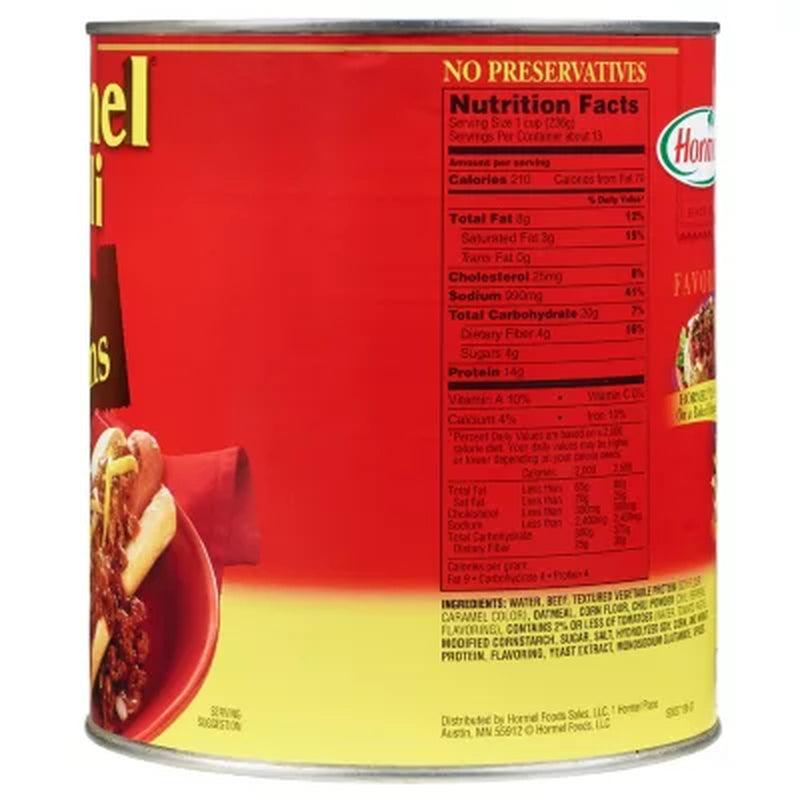 Hormel Chili No Beans (108 Oz.)