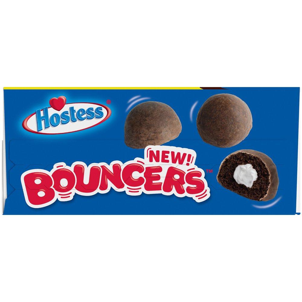 HOSTESS BOUNCERS Glazed Chocolate DING DONGS, Packable Pouches, Perfect for Lunchboxes – 5 Pouches , 8.2 Oz