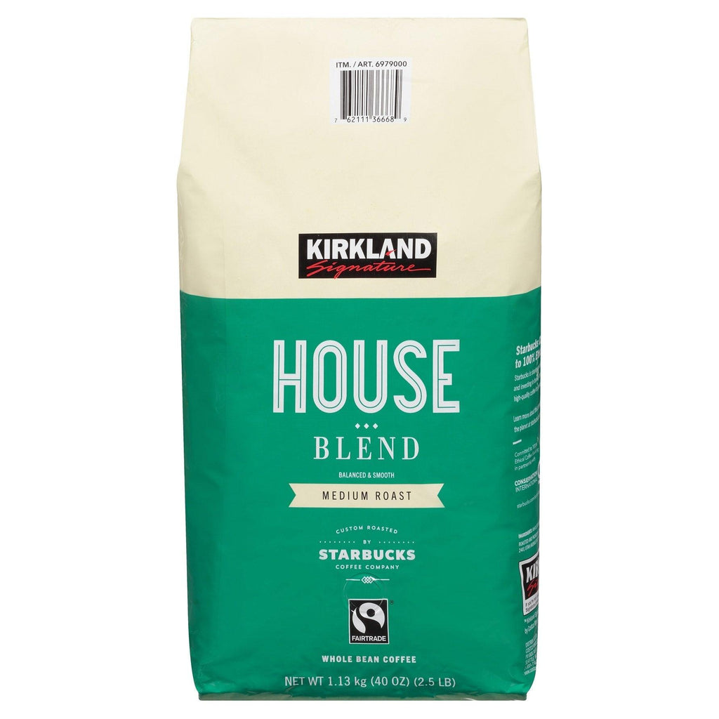 House Blend Coffee, Medium Roast, Whole Bean, 2.5 Lbs