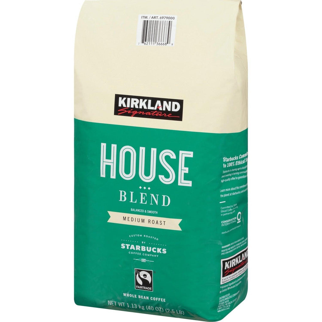 House Blend Coffee, Medium Roast, Whole Bean, 2.5 Lbs