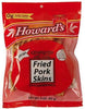 Howards Fried Pork Skins Strips | Crispy Texture, Low Carb, Delicious Flavor | Guilt Free Diet Friendly Low Sugar Snacking | 3Oz, Pack of 4