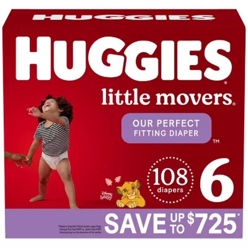 Huggies Little Movers Perfect Fitting Diapers (Choose Your Size)