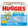 Huggies Natural Care Baby Wipes, Refreshing Clean (17 Flip-Top Pks., 1088 Ct.)