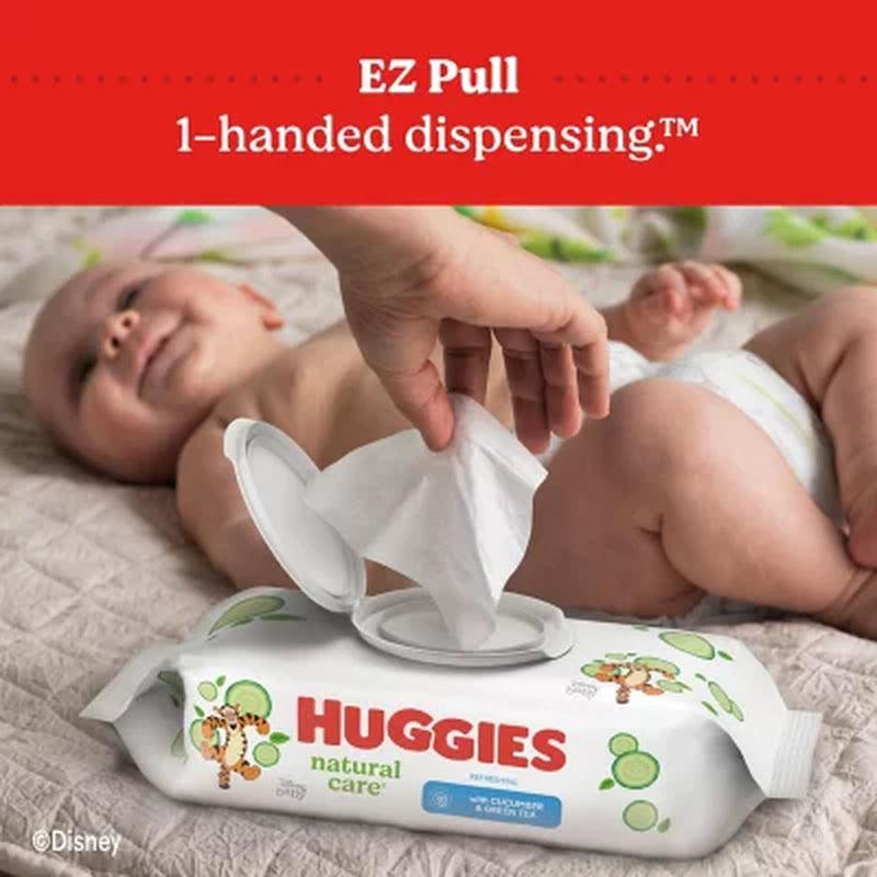 Huggies Natural Care Baby Wipes, Refreshing Clean (17 Flip-Top Pks., 1088 Ct.)