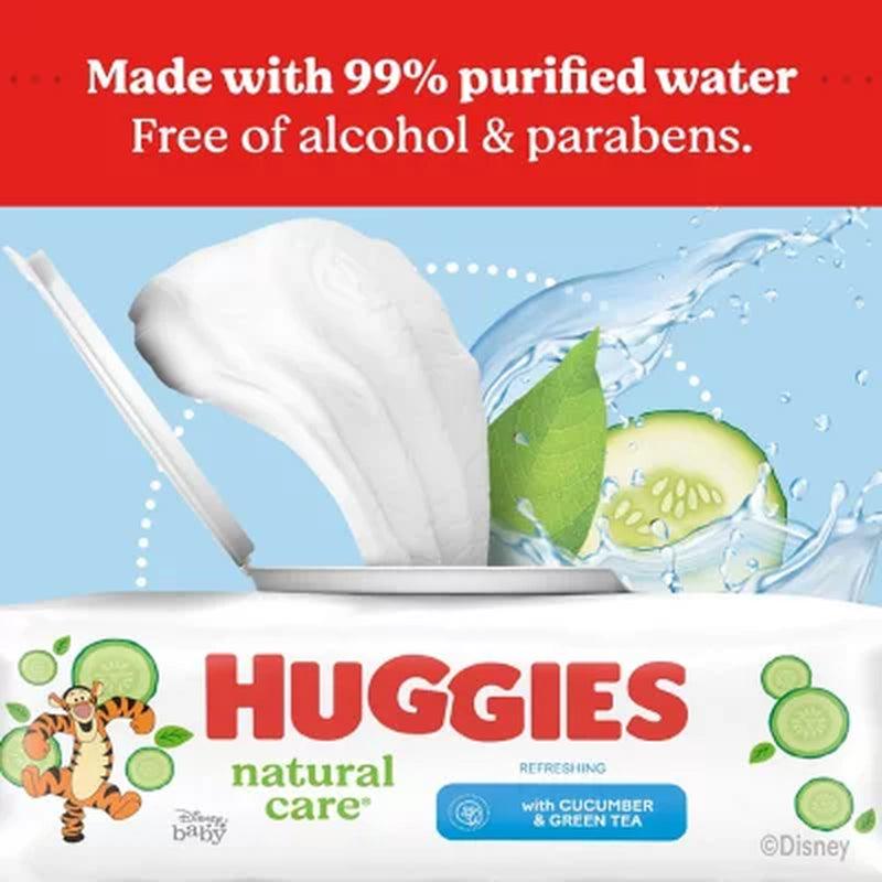 Huggies Natural Care Baby Wipes, Refreshing Clean (17 Flip-Top Pks., 1088 Ct.)