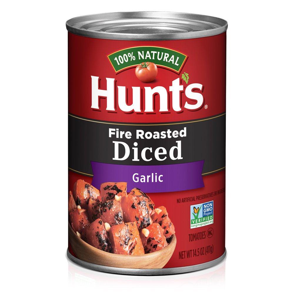 Hunt'S Fire Roasted Diced Tomatoes with Garlic, 14.5 Oz