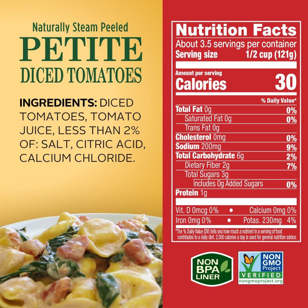 Hunt'S, Petite Diced Tomatoes, 14.5 Oz Can