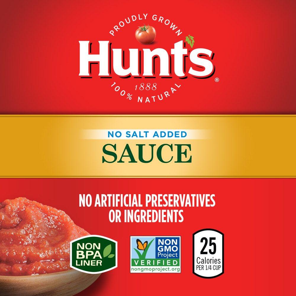 Hunt'S Tomato Sauce, No Salt Added, 8 Oz Can