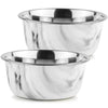 Hydro Selecta Marble Dog Bowl W/ Silicone Feet, 2 Pk. (Choose Size)