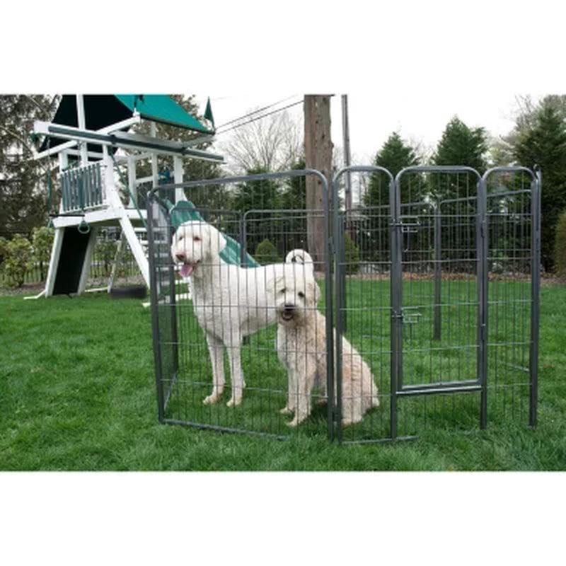 Iconic Pet Metal Tube Pen Dog Exercise and Training Playpen (Choose Your Size)