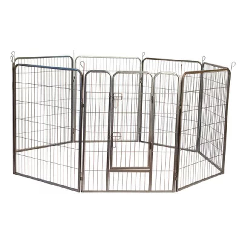 Iconic Pet Metal Tube Pen Dog Exercise and Training Playpen (Choose Your Size)