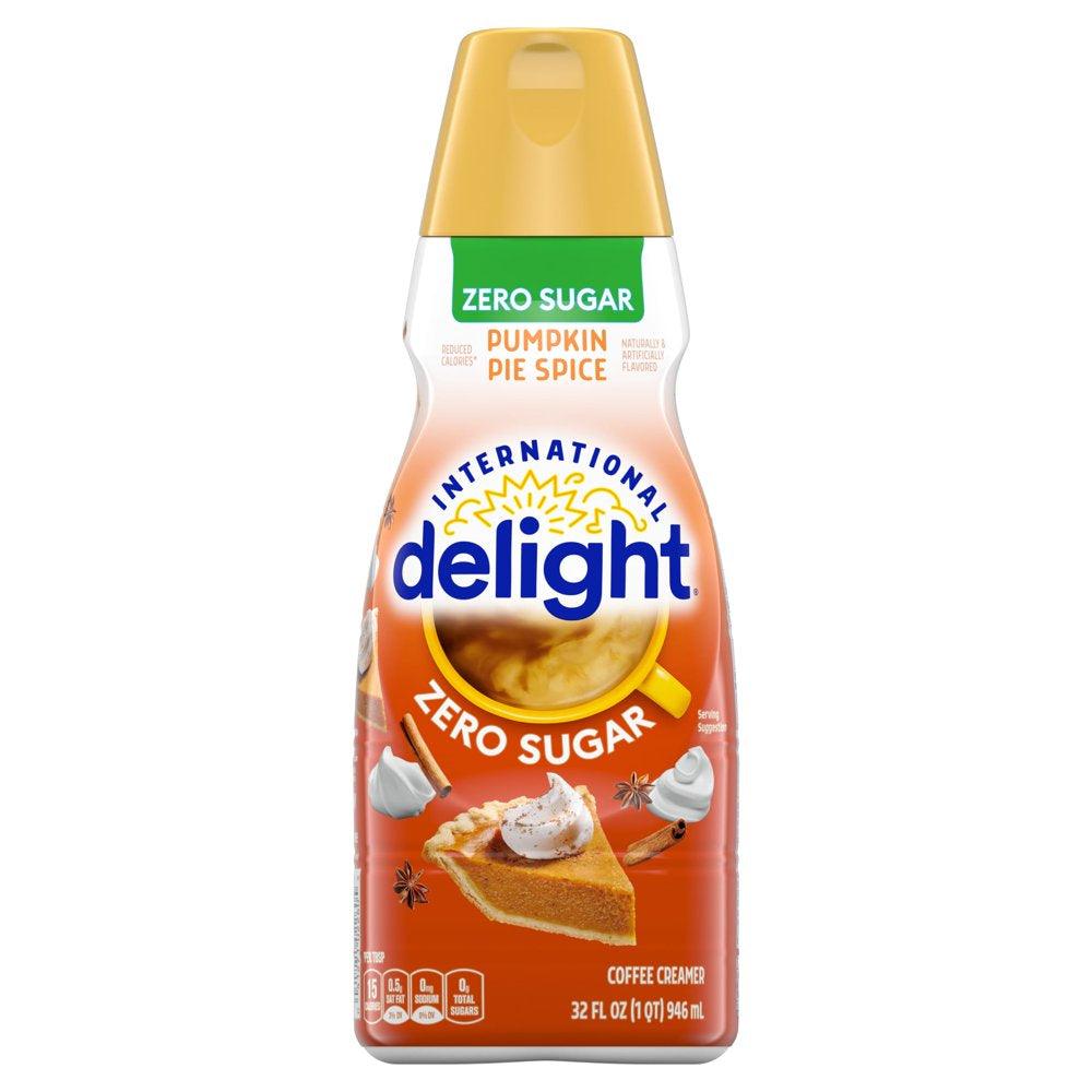 International Delight Sugar-Free, Zero Sugar Pumpkin Pie Spice Coffee Creamer, 32 Oz.