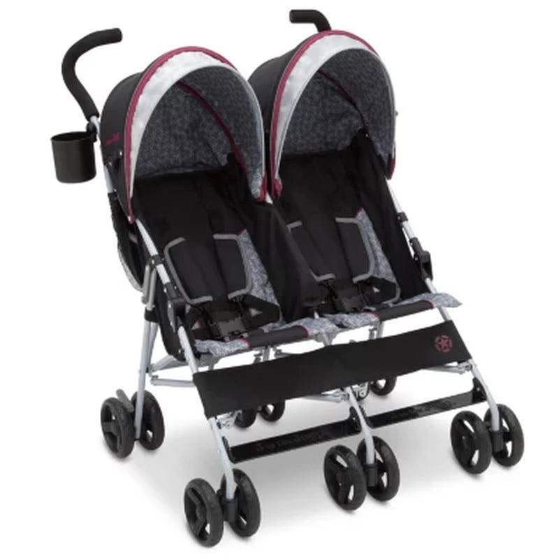 J Is for Jeep Brand Scout Double Stroller, Lunar Burgundy