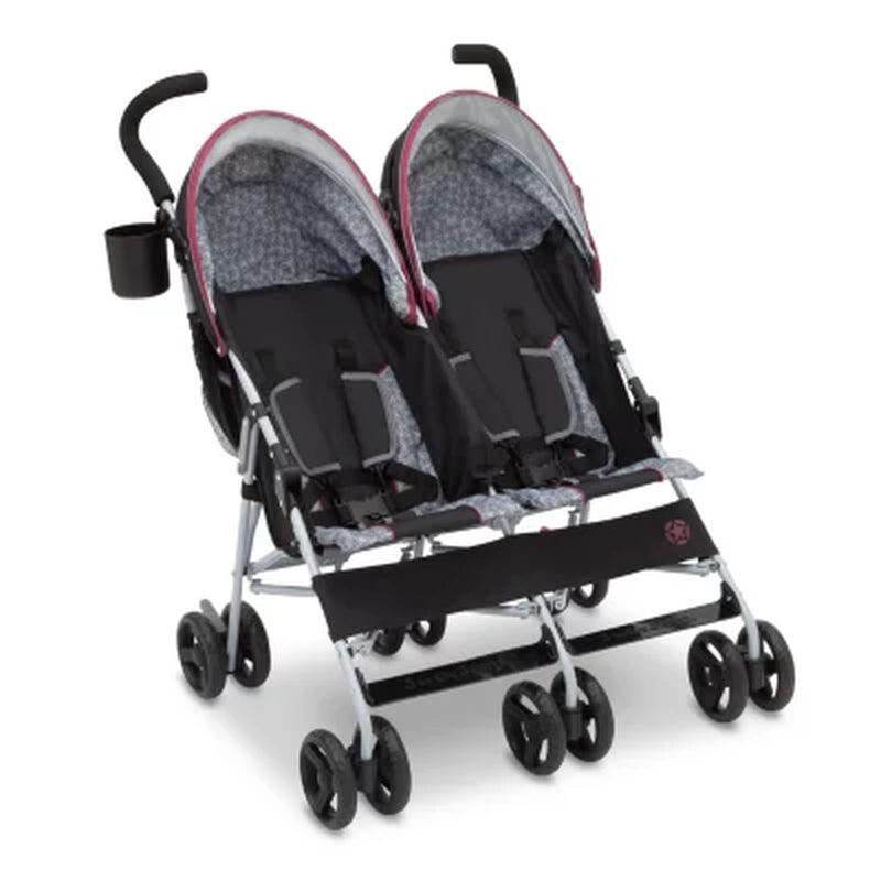 J Is for Jeep Brand Scout Double Stroller, Lunar Burgundy