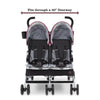 J Is for Jeep Brand Scout Double Stroller, Lunar Burgundy